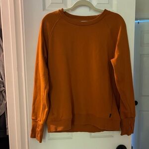Athleta Burnt Orange Triumph Crewneck Sweatshirt